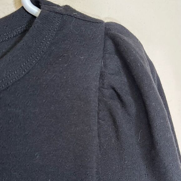 Ella Moss black short sleeve top sz xs - Picture 4 of 9